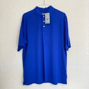 NWT Walter Hagen electric blue hydro-dri polo shirt